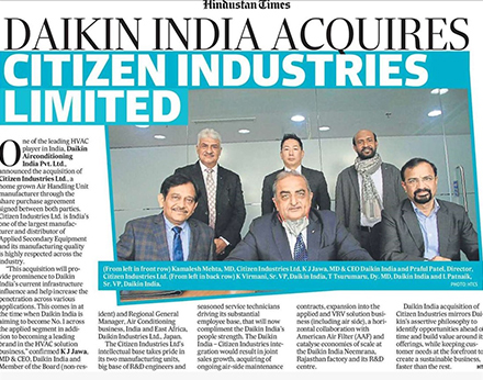 Daikin-India-Hindustan-Times